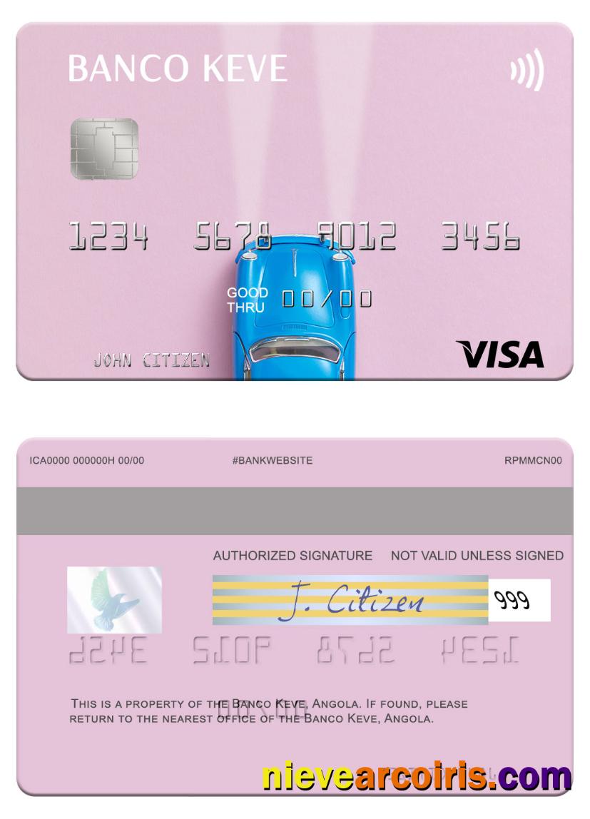 Angola Banco Keve visa card
